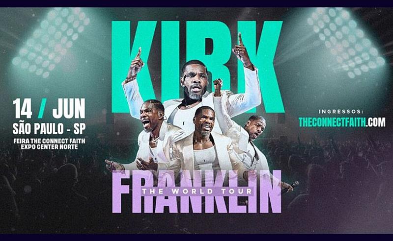 Kirk Franklin é atração principal da Connect Faith 2025, maior evento cristão internacional no Brasil