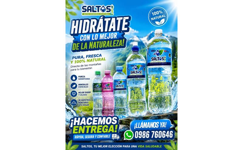 Clair Da Silveira destaca pureza da Água Mineral Saltos: PH 8,7 e ausência total de cloro na produção