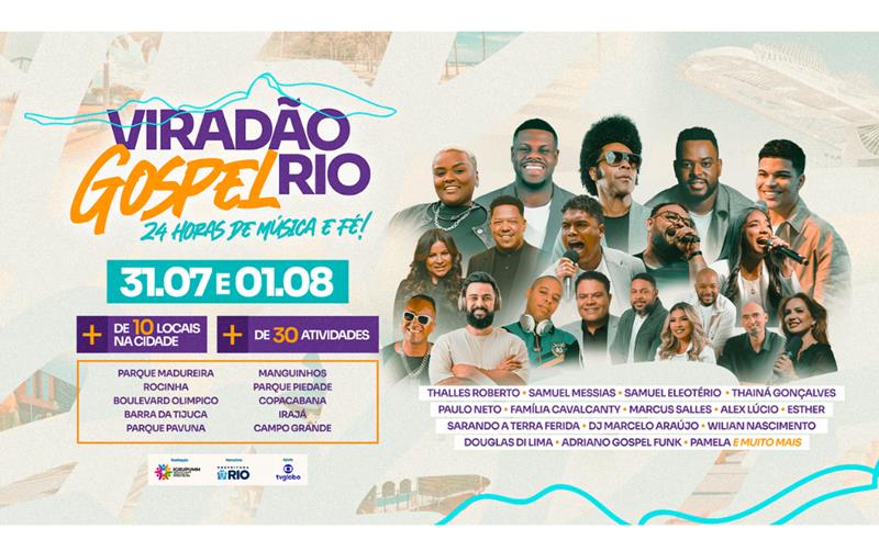 Após sucesso em 2025, Rio de Janeiro promove 2ª edição do Viradão Gospel