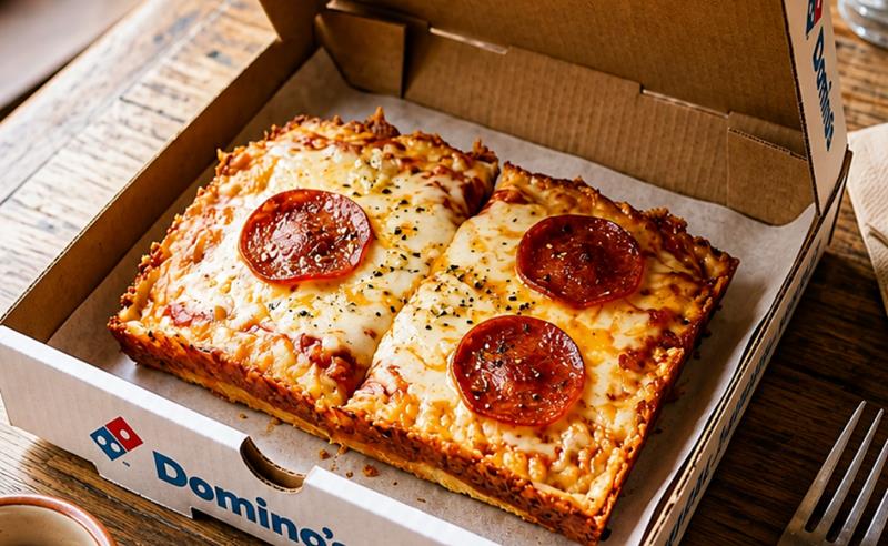 Pizza em formato de dominó? Domino’s transforma o próprio logo em pizza