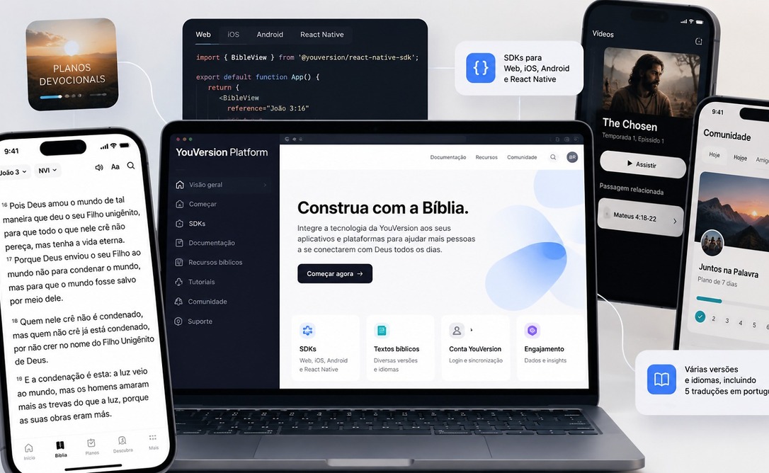 YouVersion abre de graça a tecnologia por trás do Aplicativo Bíblico mais baixado do mundo